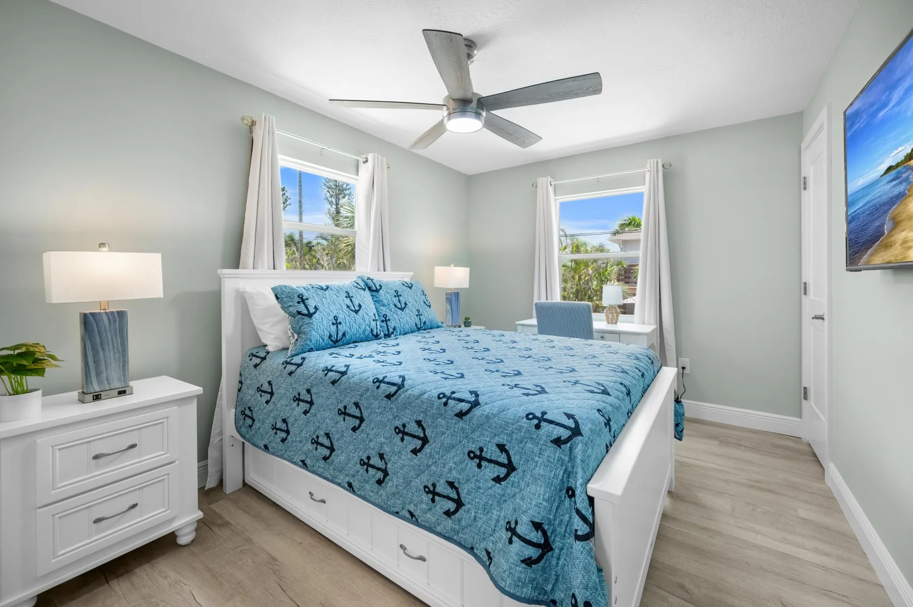 Steps to Sand – 2BR Beach Vibes + Bikes & BBQ