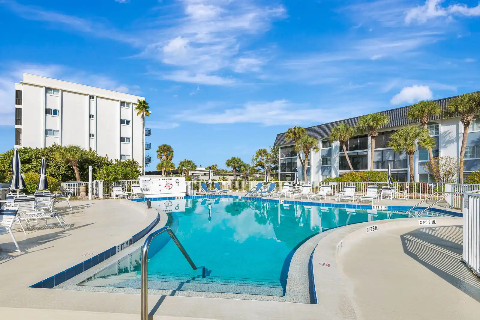 Steps to Siesta Beach – Poolside 2BR Condo