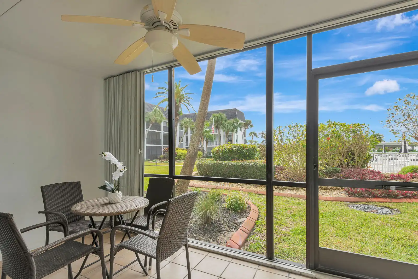 Steps to Siesta Beach – Poolside 2BR Condo