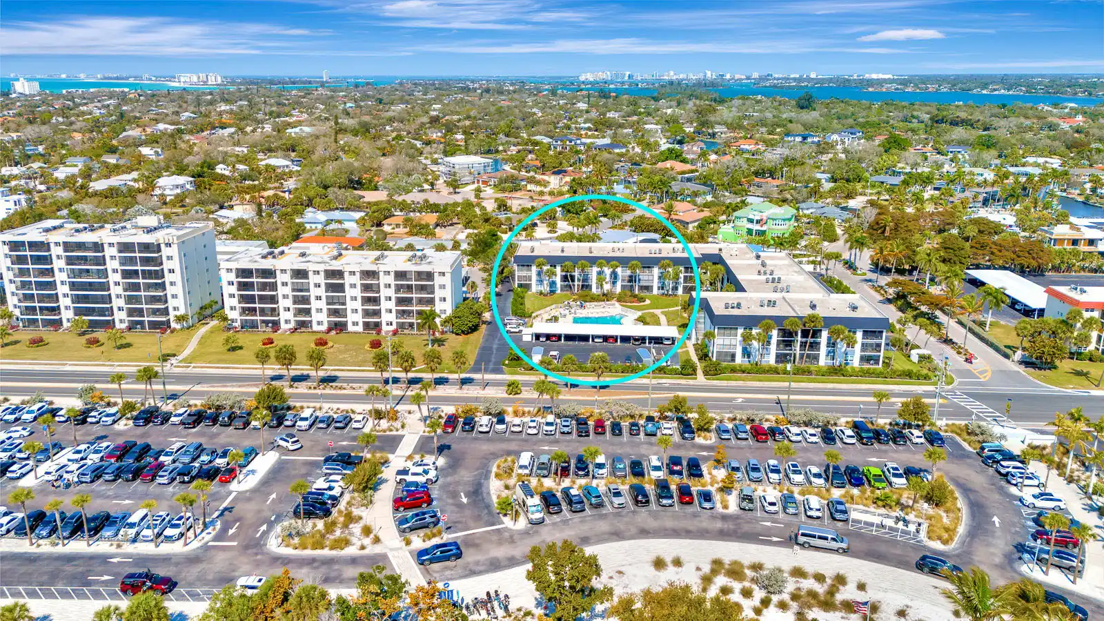 Steps to Siesta Beach – Poolside 2BR Condo