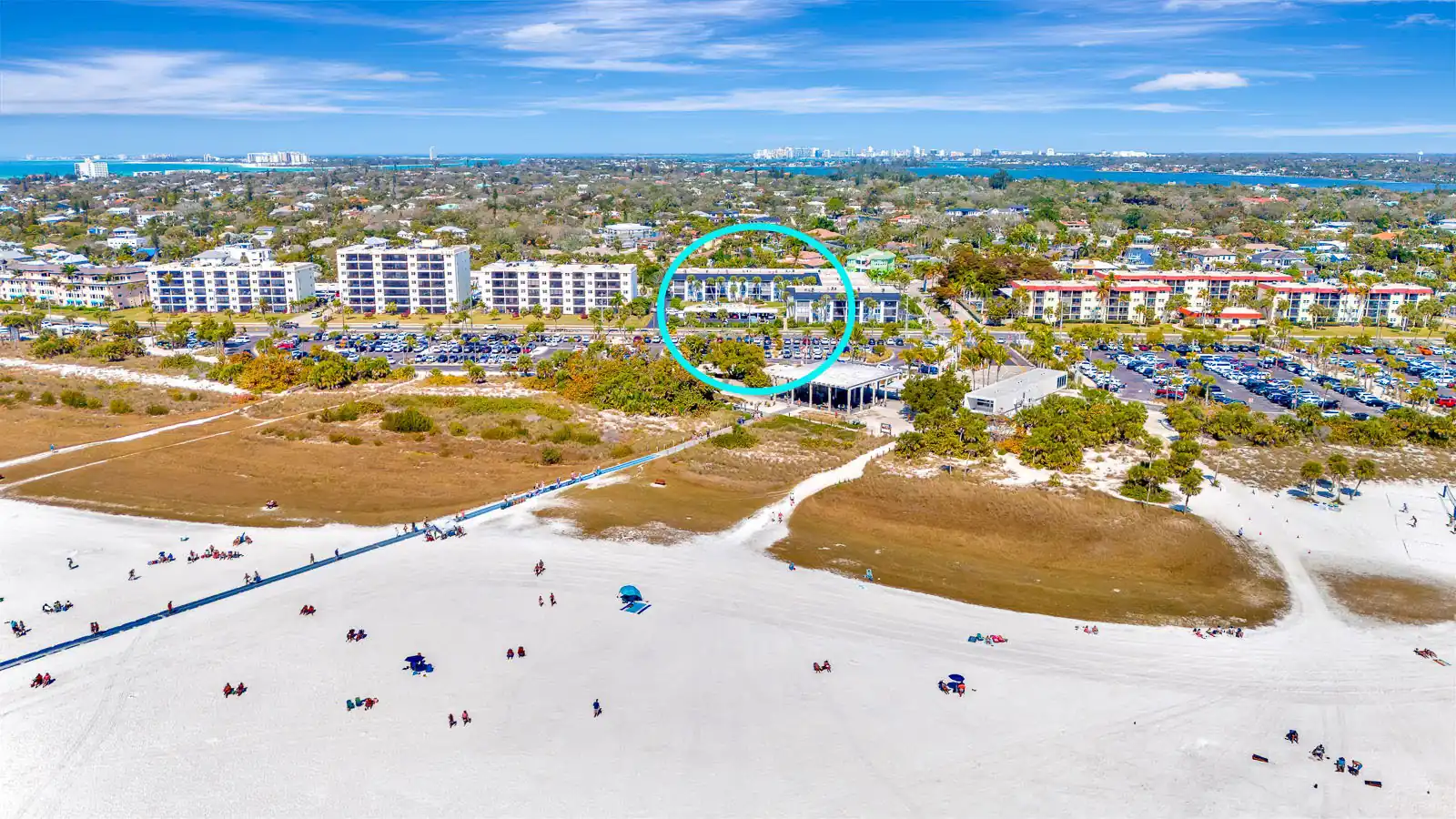 Steps to Siesta Beach – Poolside 2BR Condo