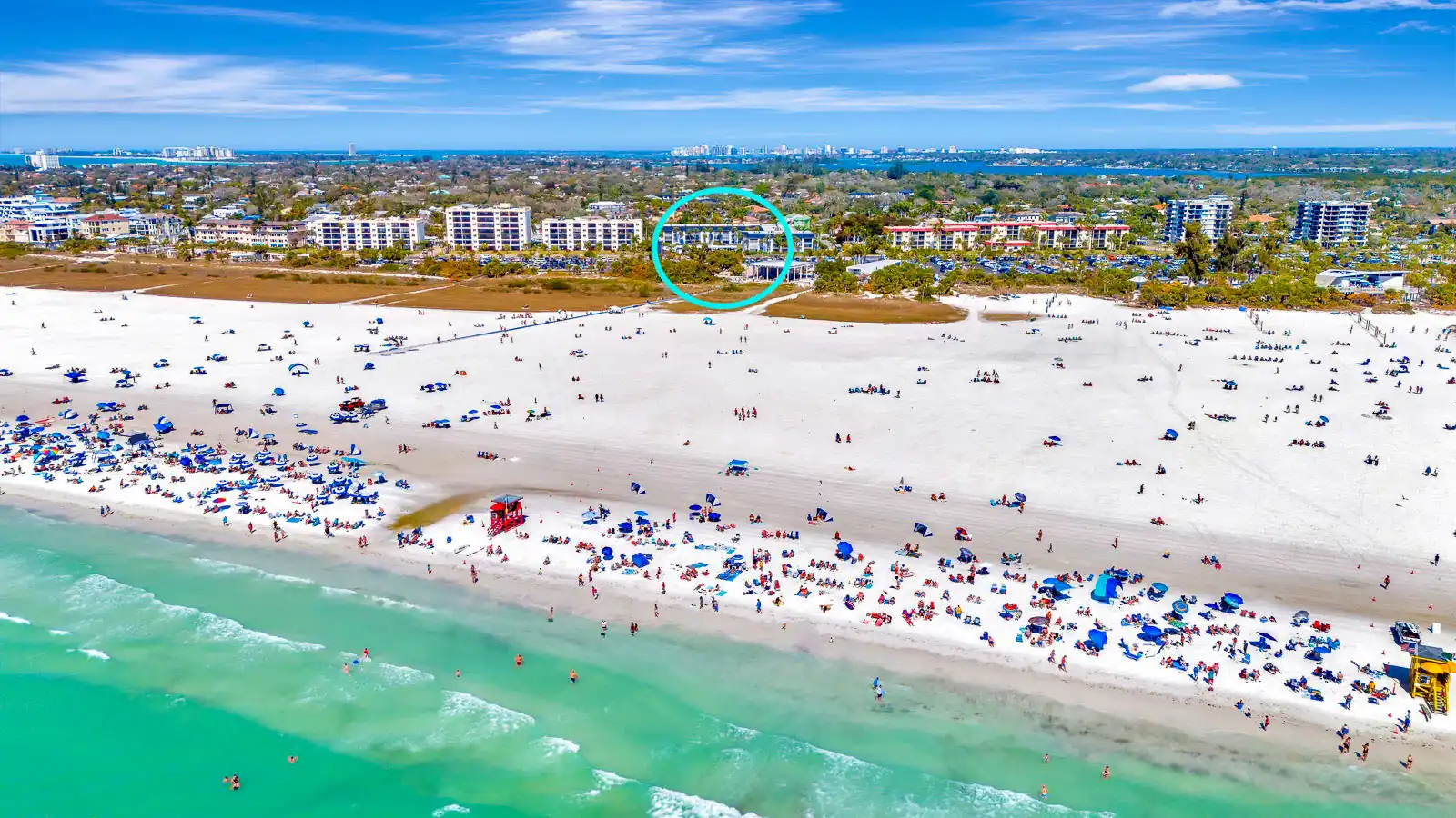 Steps to Siesta Beach – Poolside 2BR Condo