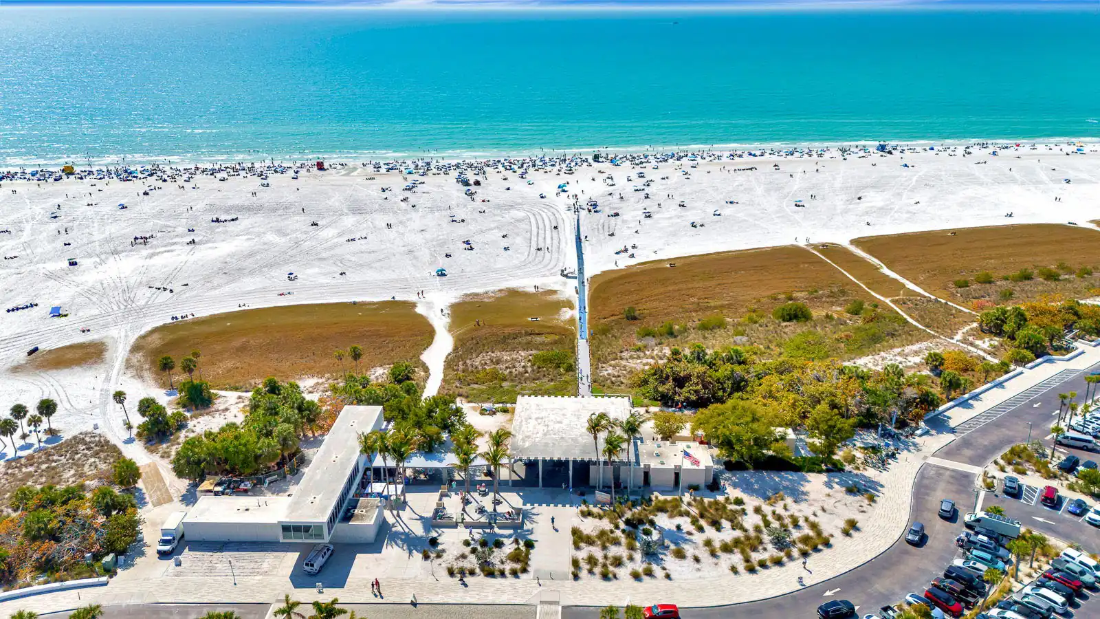 Steps to Siesta Beach – Poolside 2BR Condo